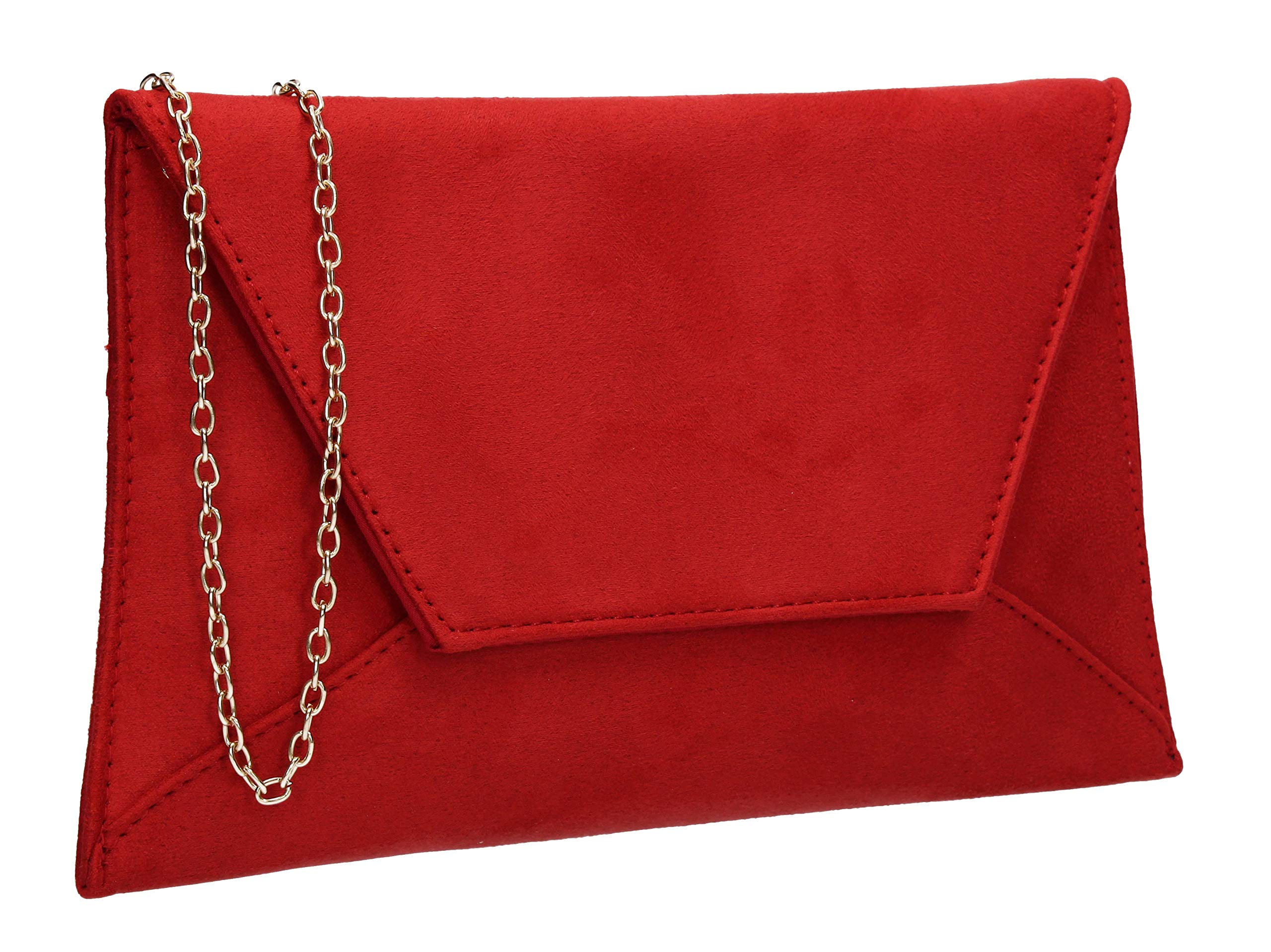SwankySwans Women's Dory Clutch Bag, Red