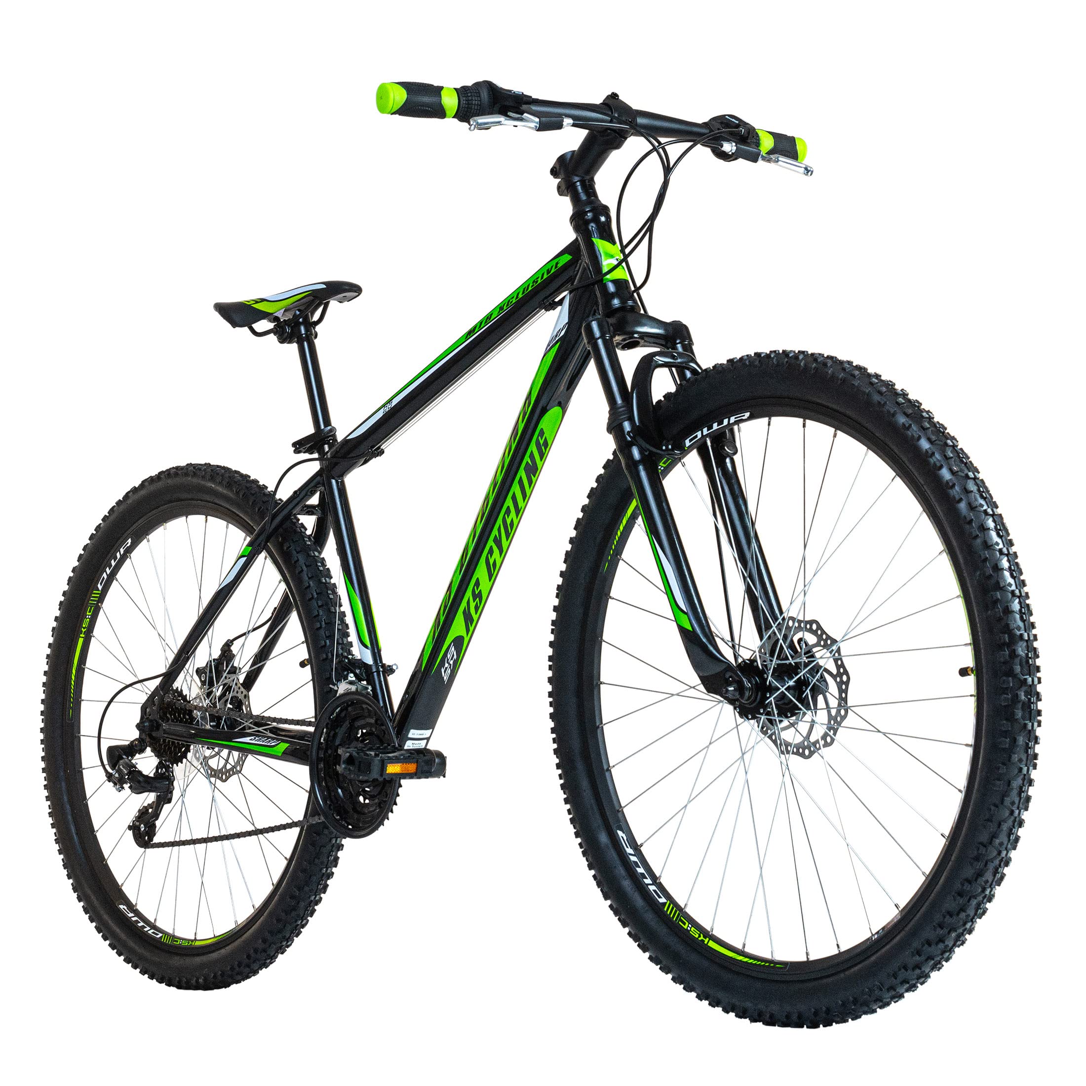 KS Cycling Mountainbike Hardtail 29'' Sharp schwarz-grün (51 cm) Sport & Freizeit