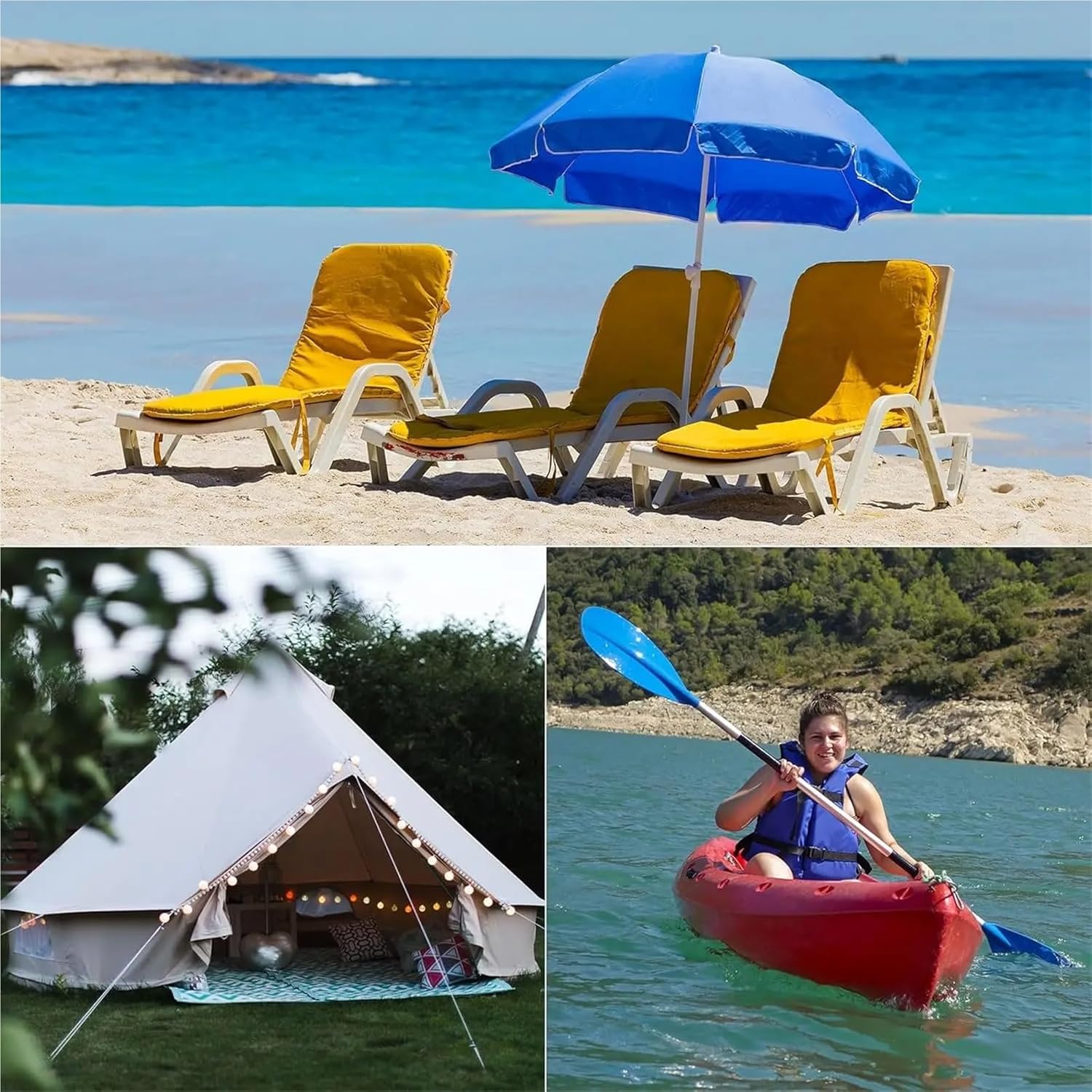 Push Button Spring Clip Kayak Paddle Spring Snap Clips Push Button Clip V-Shaped Lift Telescopic Locking Tube Pole for Awning Tent for Camping Kayak