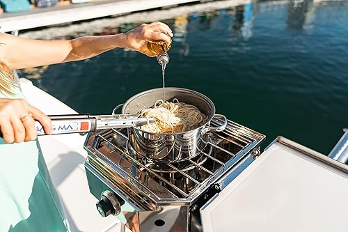 Miniatura 9 de MAGMA CO10-111-M paquete de cruce marino caja de fuego de un solo quemador parte superior de parrilla y parte superior de la plancha