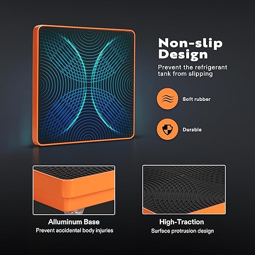 Miniatura 7 de VIVOHOME Cámara de vacío de 5 galones con bomba con 220 libras de alta precisión electrónica digital de carga de refrigerante con estuche para HVAC