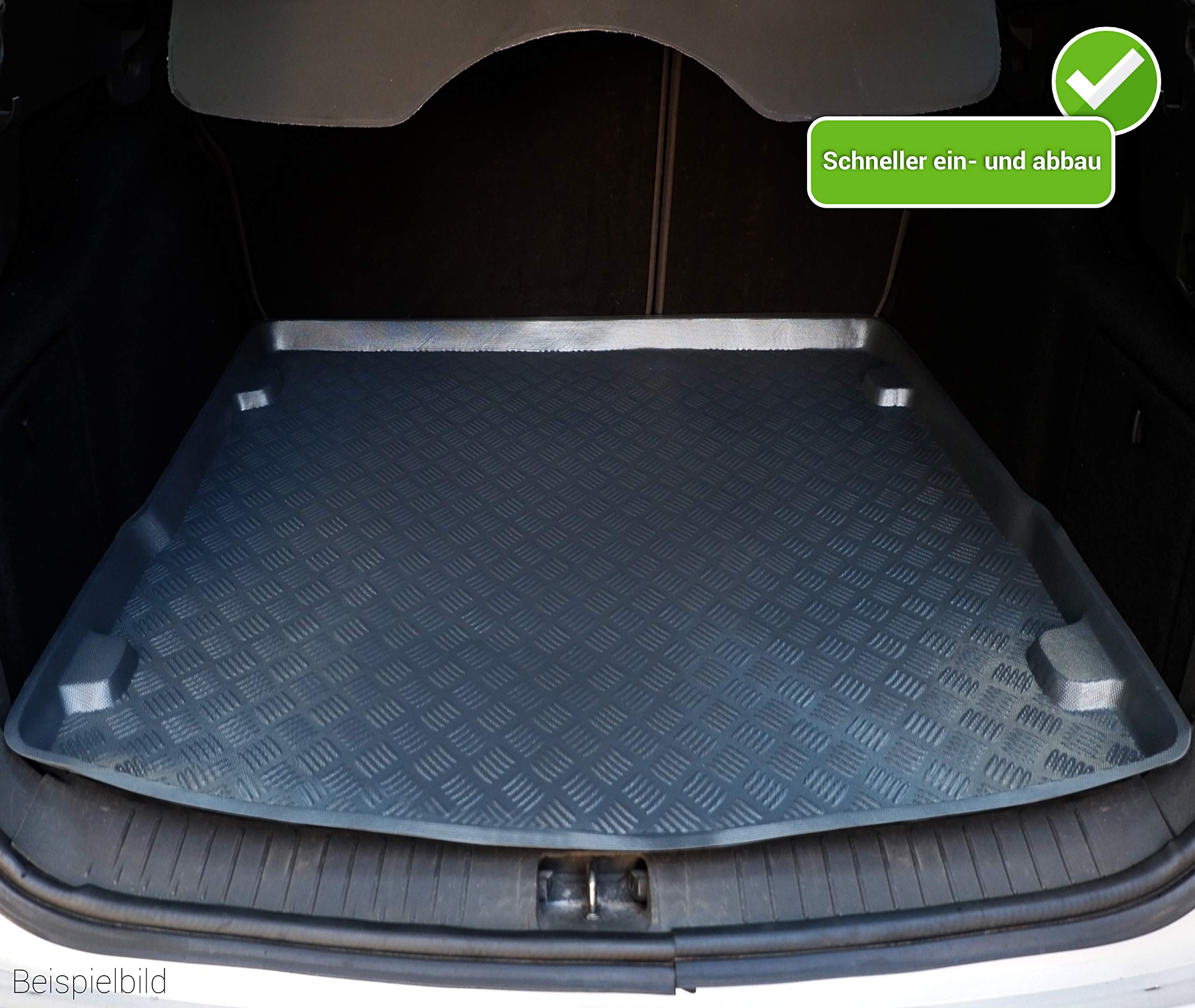 Tapis De Coffre Complet Pour Citroën C1, Peugeot 107, Toyota Aygo (2005-2014) - Protection Intérieure Du Coffre - Fibre Synthétique