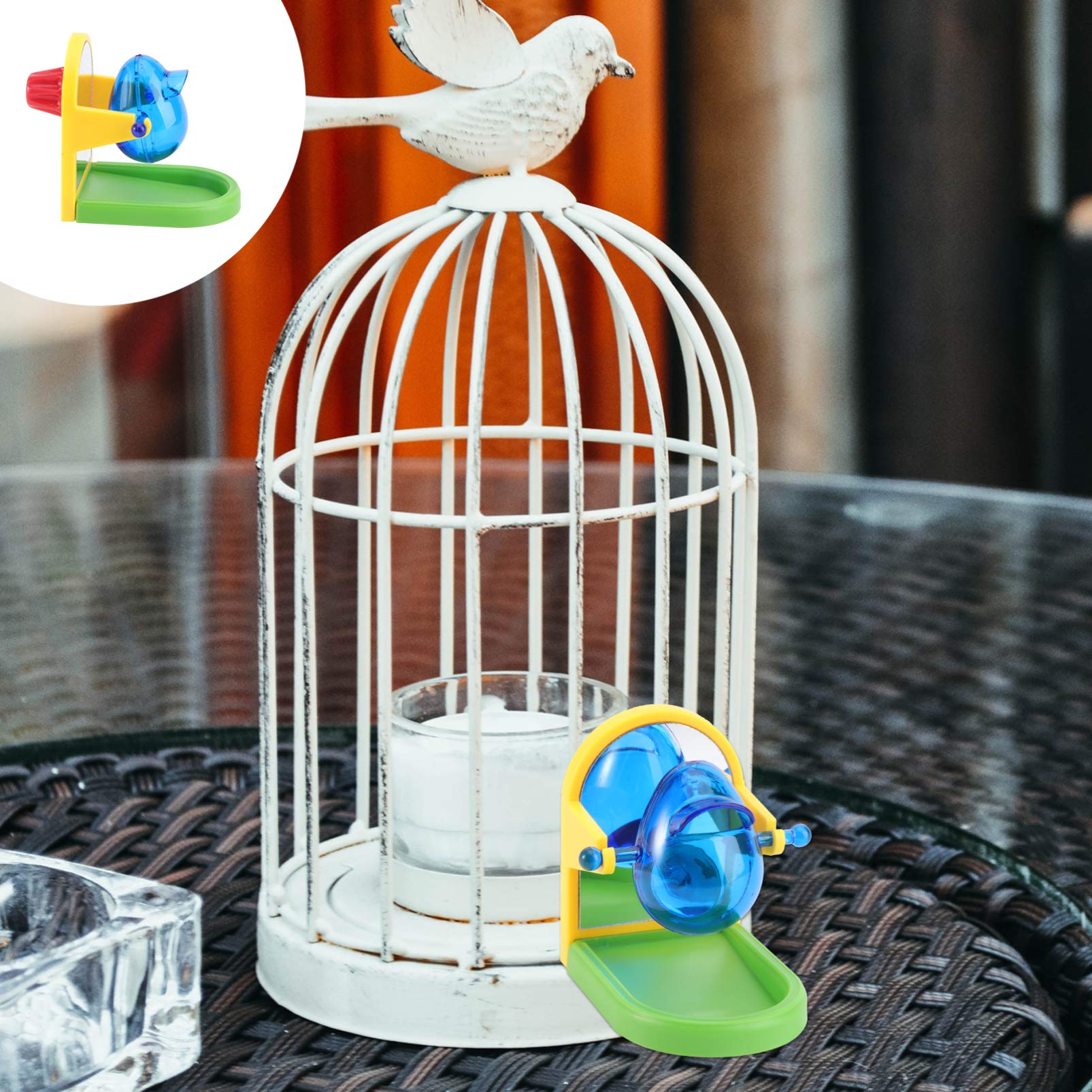 Produktbild von Acouto Futtersuchbecher, Vogelspielzeug, Bunt, Interaktiv, Multifunktional, Papageien-Zerkleinerungsspielzeug Für Sittiche, Nymphensittiche, Wellensittiche, Turteltauben, 3-teiliges Set