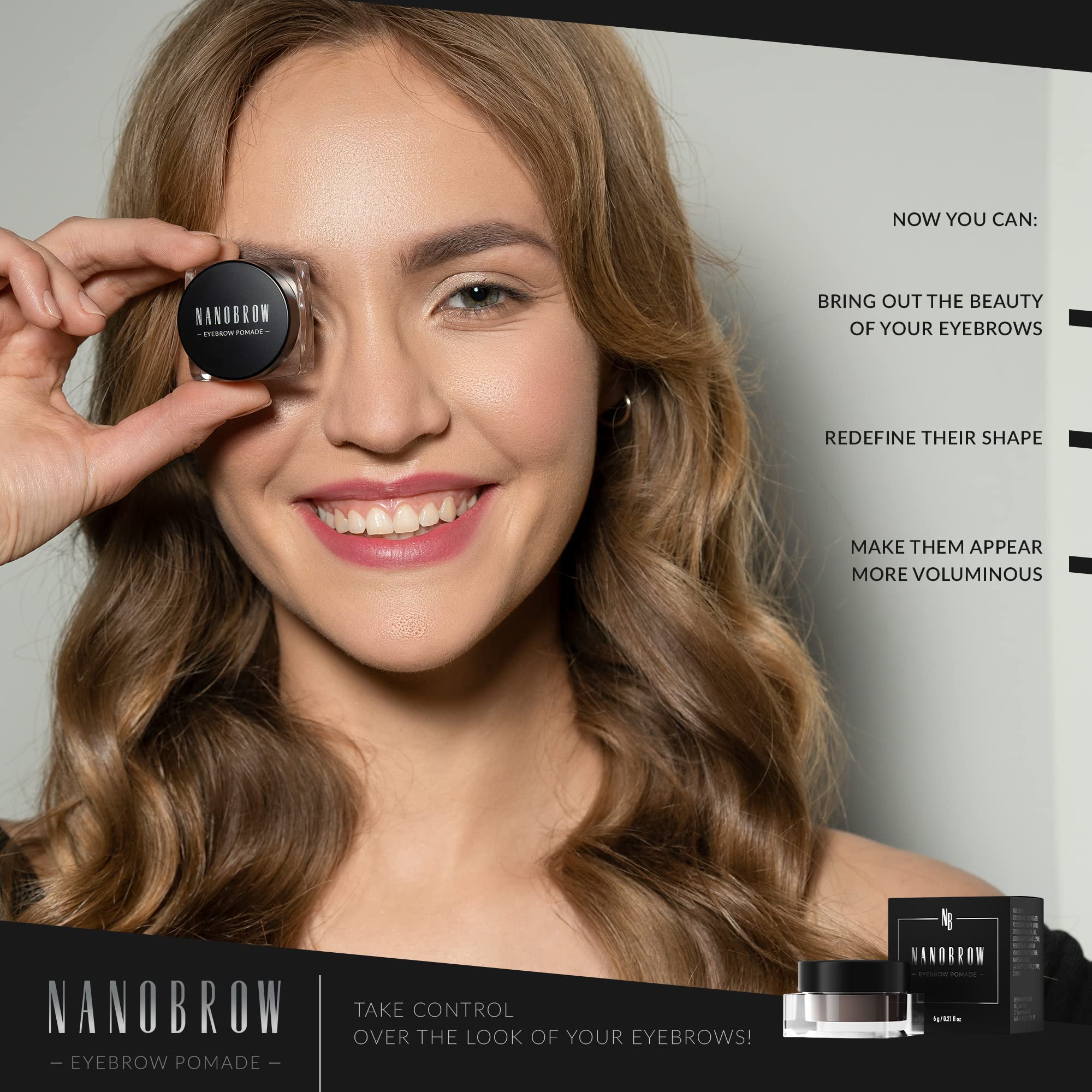 Amazon.com : Nanobrow Eyebrow Pomade - Waterproof Brow Pomade