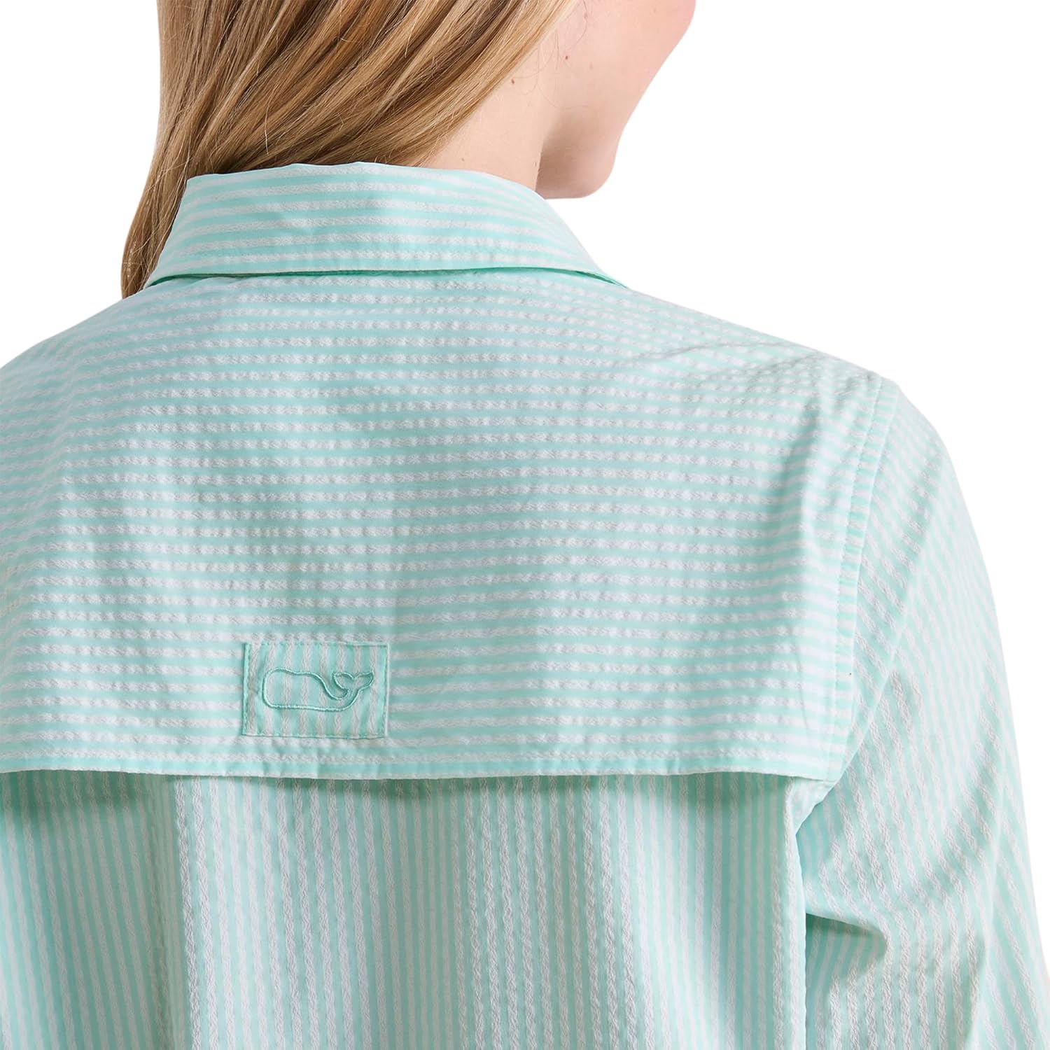 Vineyard Vines Women's Harbor Seersucker Shirt Cover-up