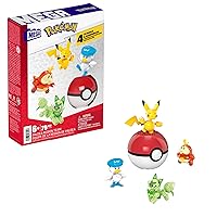 MEGA Pokémon - Team della Regione di Paldea, set con 4 personaggi e 1 Poké ball da
