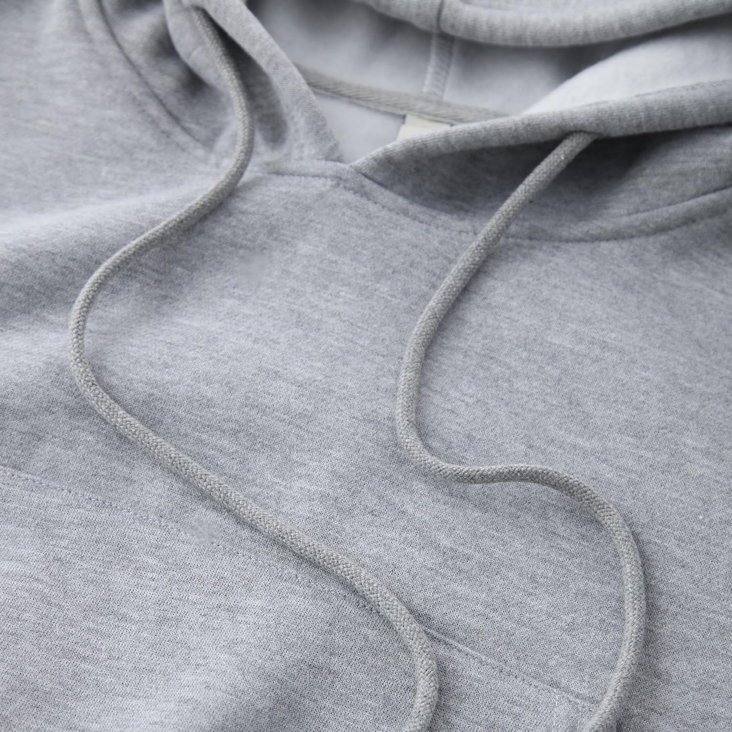 Amazhiyu - Sudadera corta con capucha para mujer, casual, manga larga, cuello redondo, sin botones