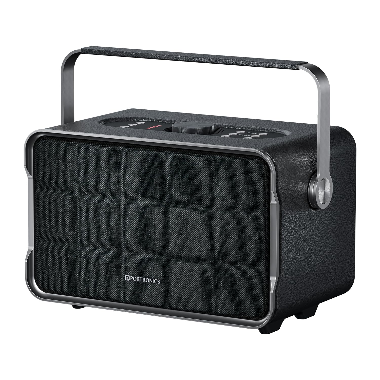 Portronics Harmony 80W Premium Portable HD Sound Speaker, Upto 6 Hours Playtime, 2.1 Channel, Bass Boost Technology, Bass/Treble Adjustment, Bluetooth Connectivity, Aux in, USB in, Bass Radiator-image-6