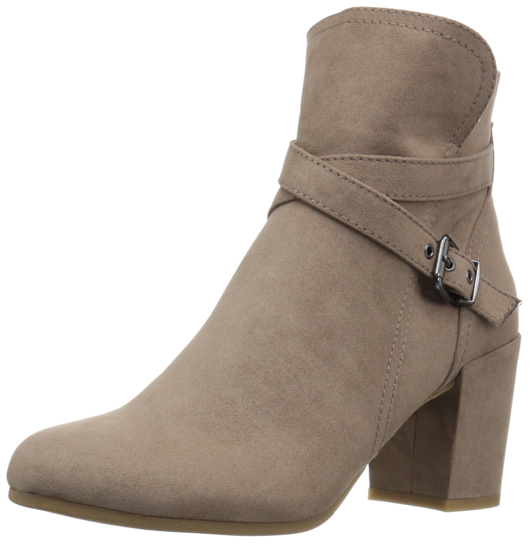 Madden GirlWomen's Rightonn Ankle Bootie, Taupe Fabric, 10 M US