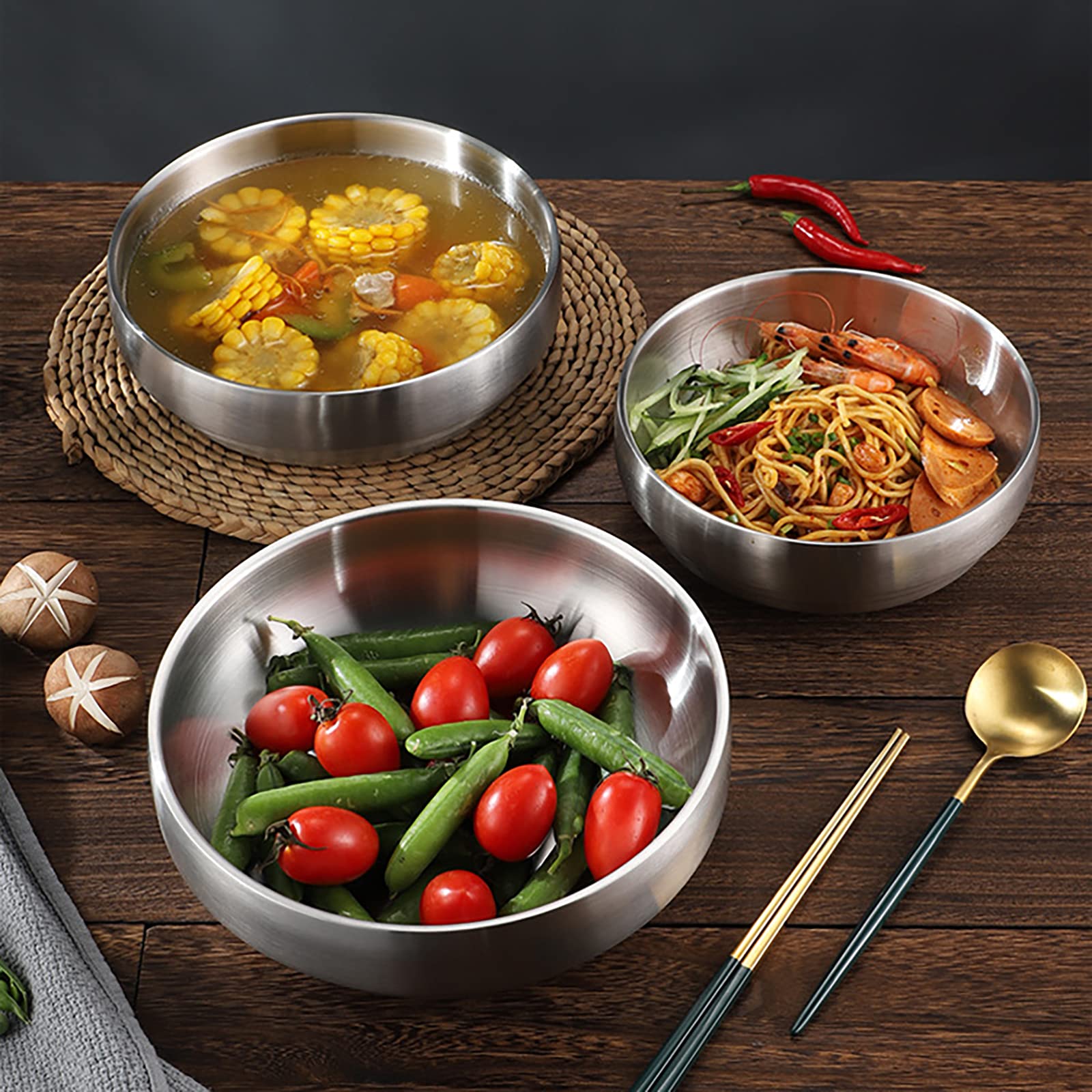 Amazon.co.jp: UPTALY 2個特大麺鉢、1800mlラーメンどんぶり（23