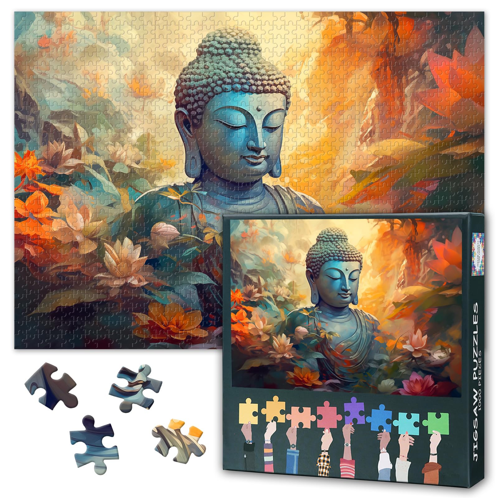 Jigsaw Puzzle, Buddha Art, Puzzles for Adults 1000 Piece (Religious Culture Series)
