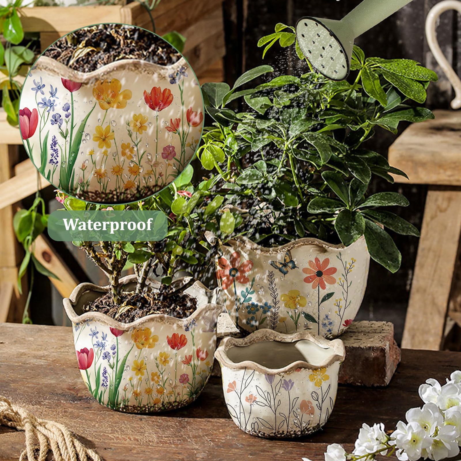 Adesivi Trasferibili WANDIC 3 Fogli – Tema Lavanda E Limone, Impermeabili, Per Decorazioni Fai Da Te