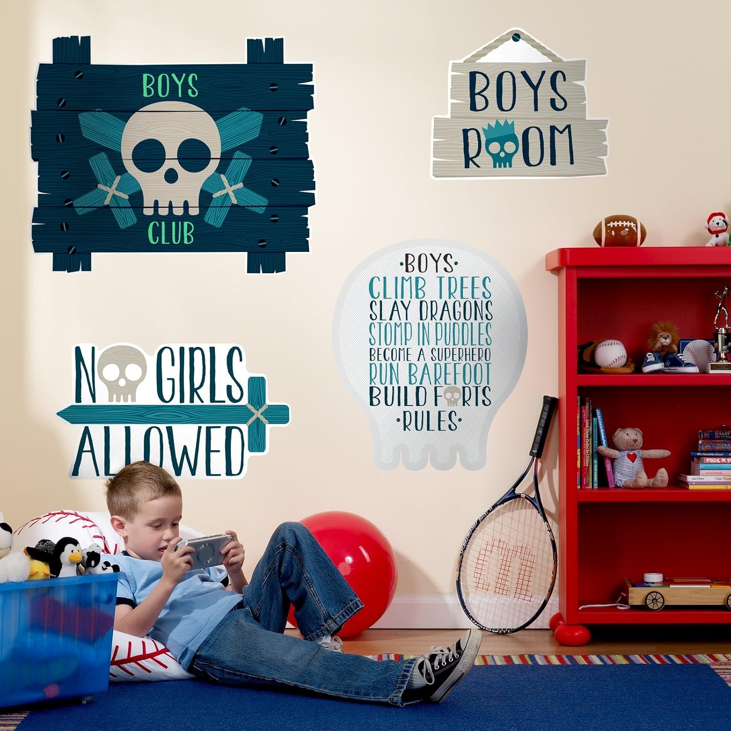Amazon Boys Only Bash Giant Wall Decals ボーイズバッシュジャイアントウォールステッカーのみ♪