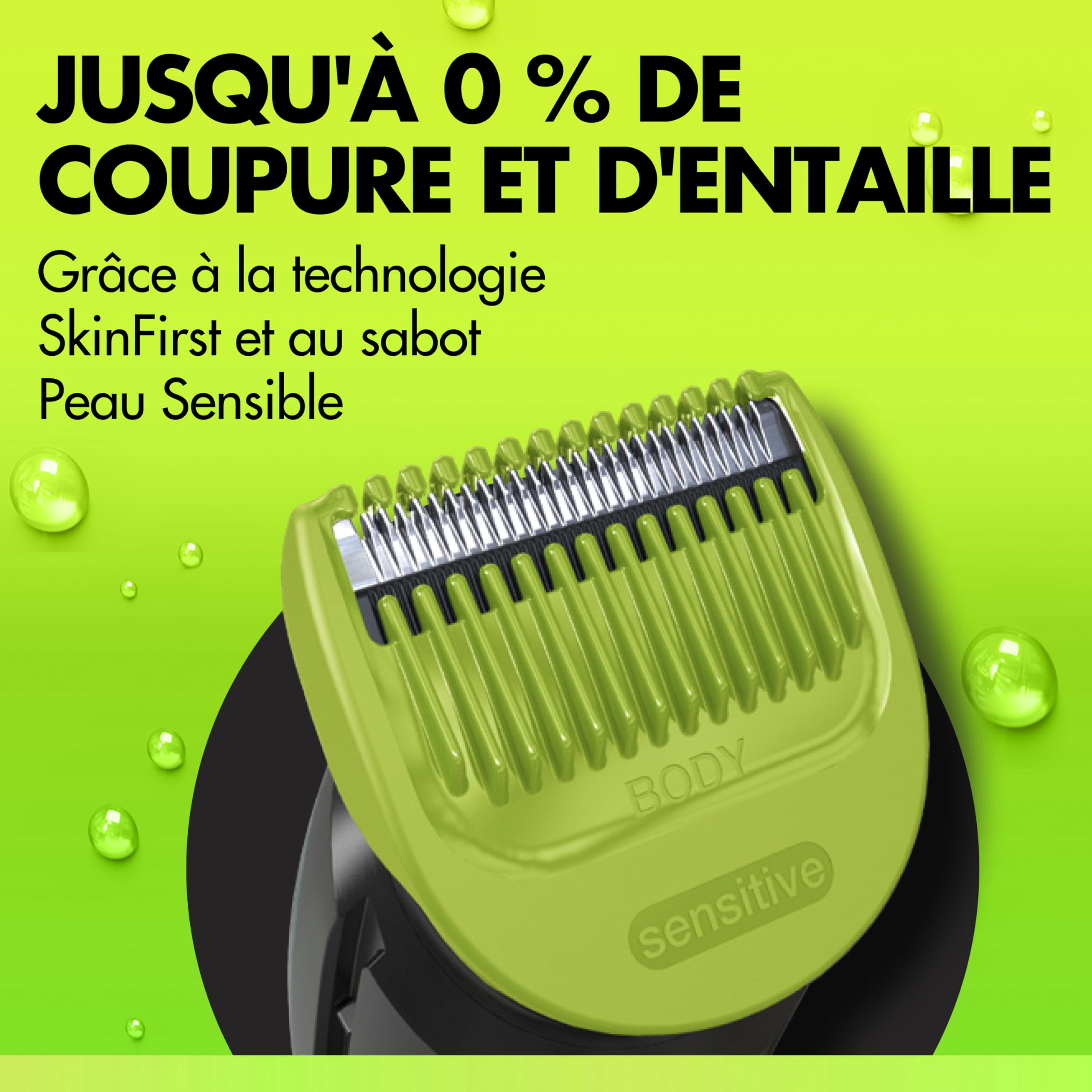 Gillette Labs Body Plus Intimate Tondeuse Homme i3, Tondeuse Corps et Zone Intime, Étanche, Coffret Homme avec 2 Sabots, Technologie SkinFirst, Batterie Rechargeable