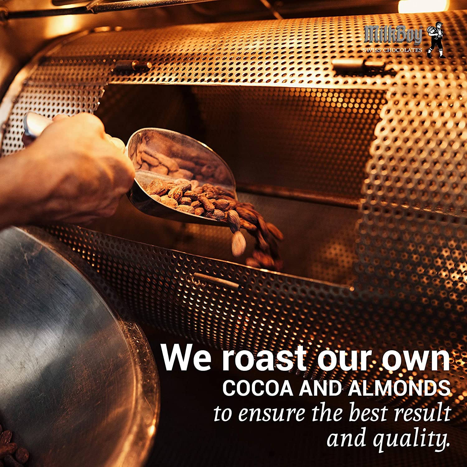 Milkboy Swiss Almond Chocolate Bars Premium Swiss Alpine Milk