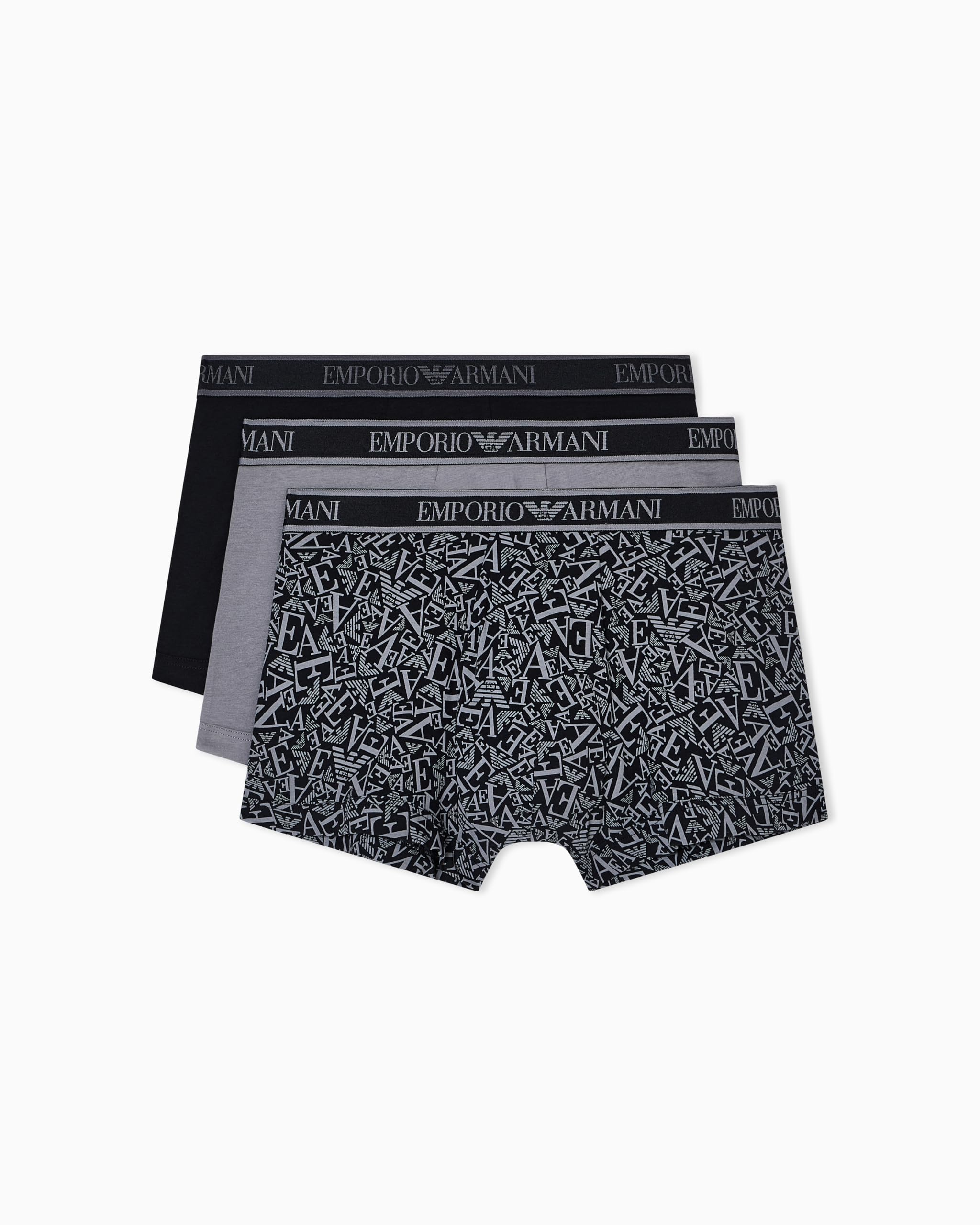 Emporio Armani Man's CORE Logoband 3-Pack Trunk Black S