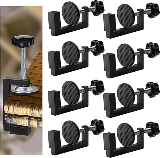 8Pcs Adjustable Patio Furniture Clips- Outdoor Sofa Rattan Furniture Clamps- Rattan Clamps Wicker Chair Fasteners- Sectional Couch Sofa Furniture Clips for Keeping Furniture Together