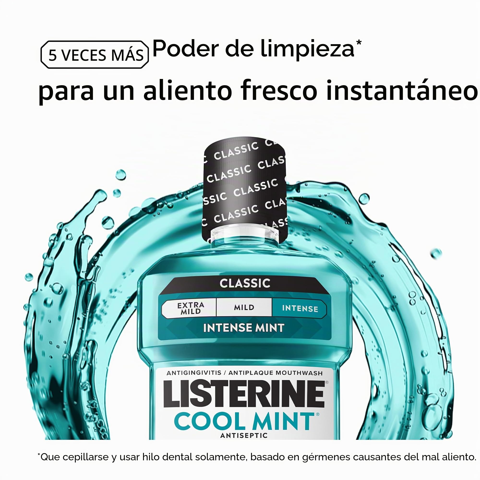 Listerine Antiseptic Mouthwash, Cool Mint, 1.5 Liters by Listerine