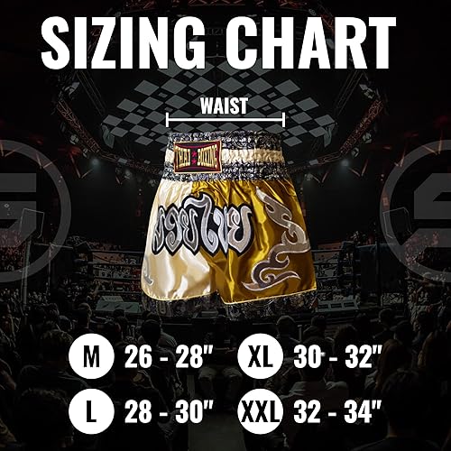 Miniatura 6 de Pantalones cortos clásicos de Muay Thai para hombres y mujeres, boxeo, kickboxing, de alto grado, ropa de pelea MMA, entrenamiento y ejercicio