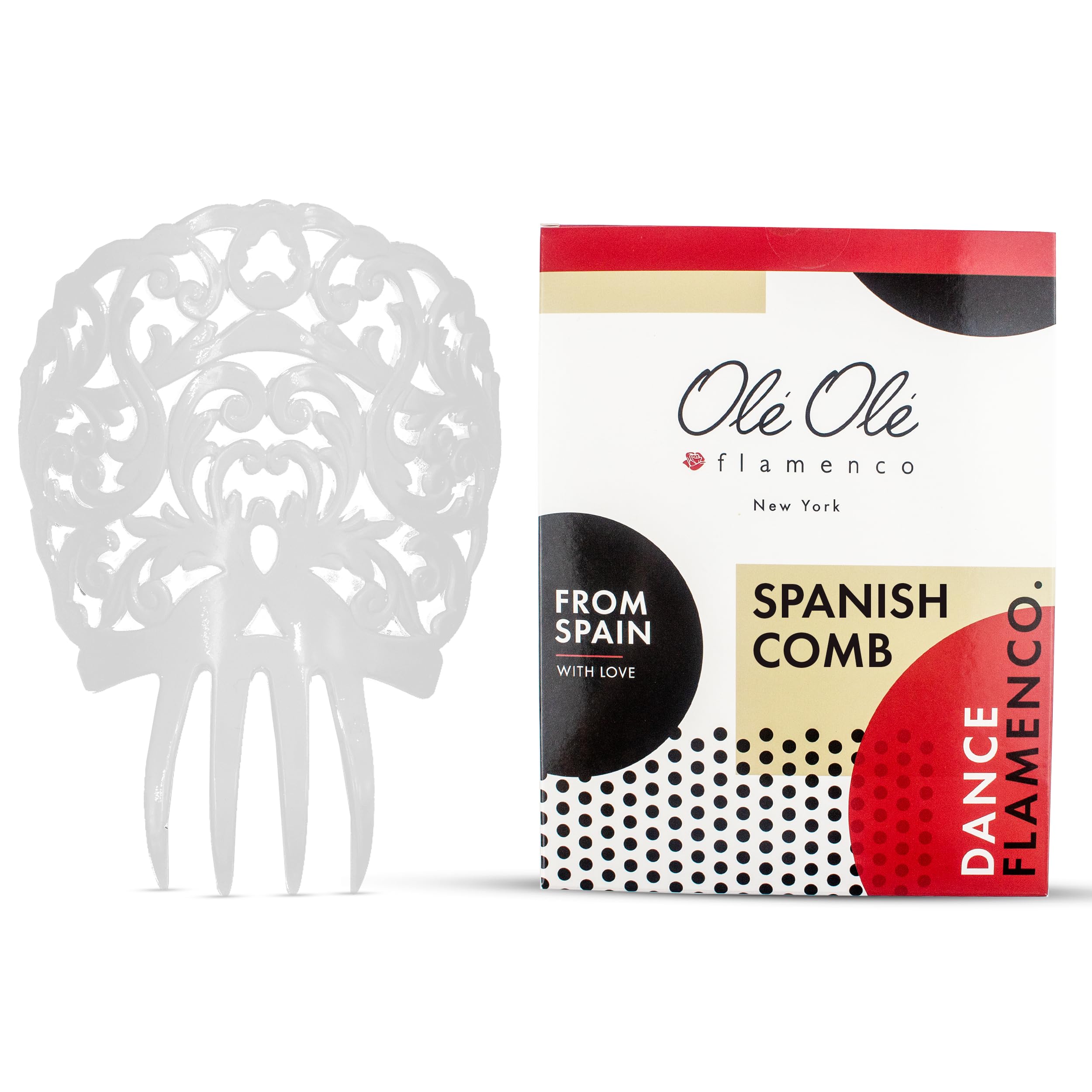Spanish Hair Comb Small Peineta Flamenco Earrings Cultural Accessory Amazon.com : Ole Ole Flamenco Comb, Mini Spanish Hair Side  main image 2