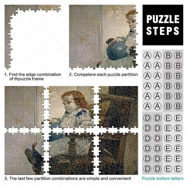 Foto 4 de 7 de Joaquín Sorolla Y Bastida Puzzle De 1000 Piezas, Arte Puzles, Pintura al óleo Rompecabezas