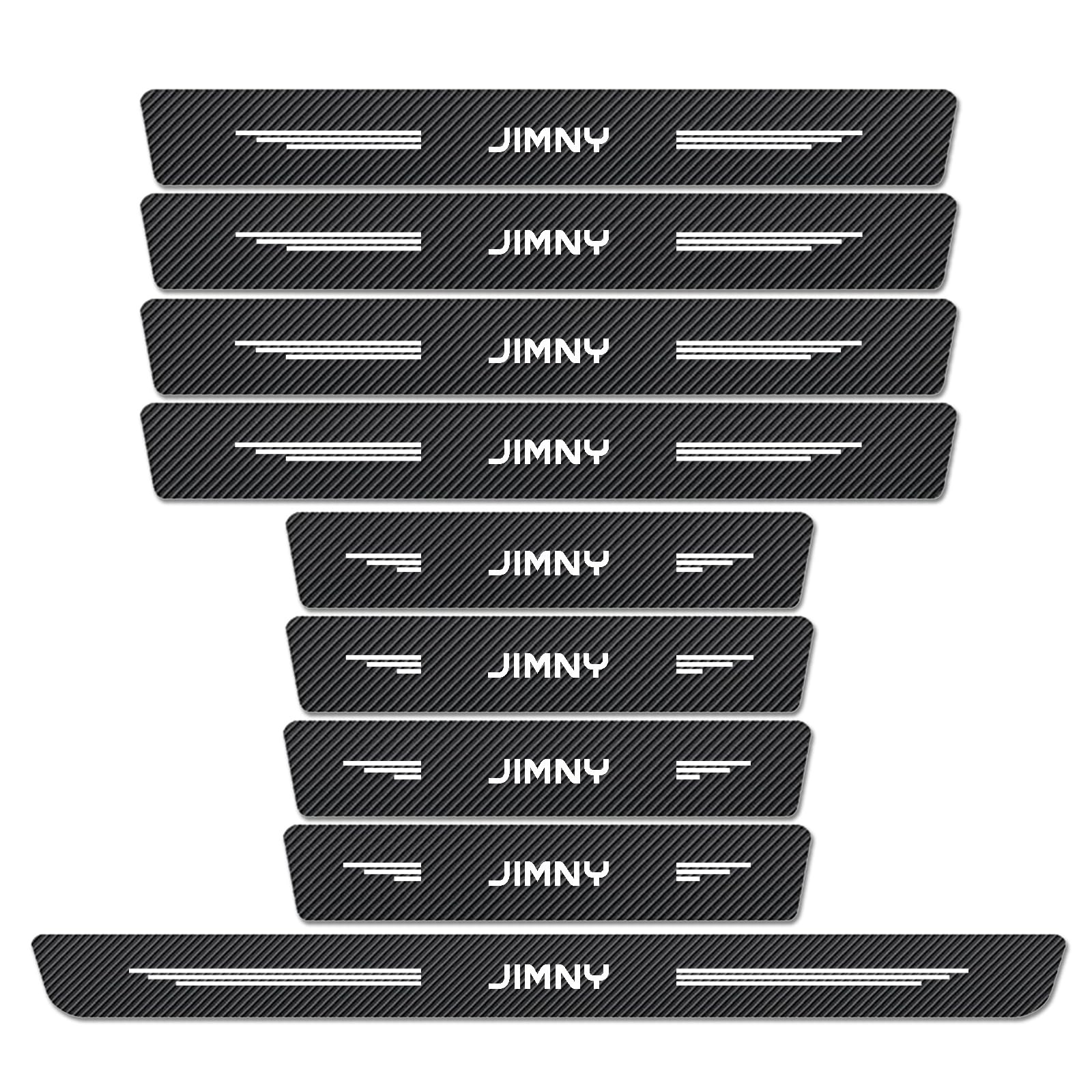 WXH97F 9PCS Car Door Sill Protector for SUZUKI Jimny 2012-2026