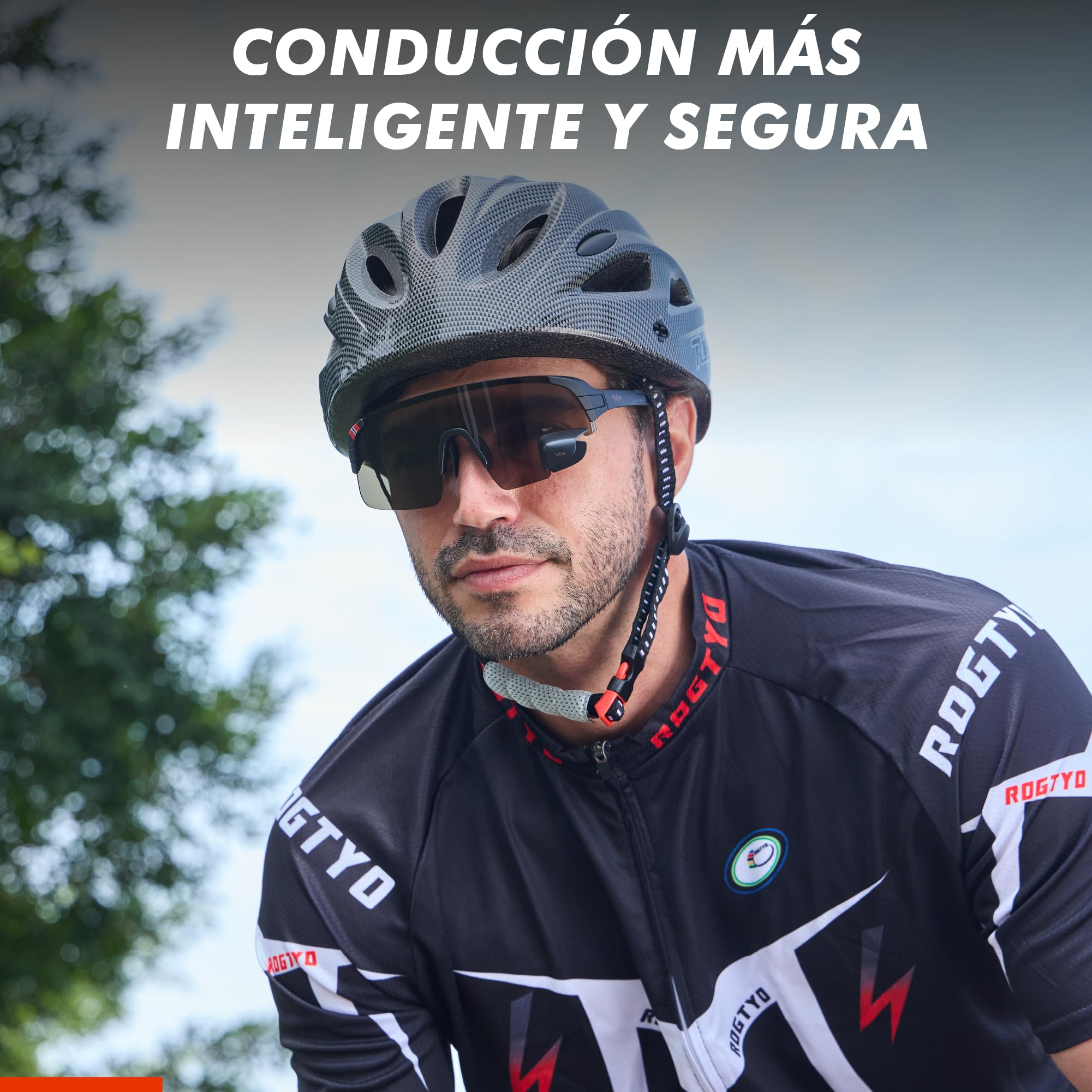 TriEye Gafas De Ciclismo Para Hombre Y Mujer Con Espejo Retrovisor Lentes Fotocromáticas UV400 Gafas Deportivas Antiviento Para Ciclismo De Carretera Y Bicicleta Protección Ocular Y Visión Segura