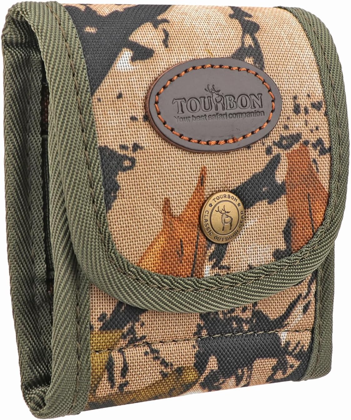 Tourbon Camouflage Rifle Cartridge Bullet Holder Case with Belt Loop Ammo Shell Pouch 10 Round