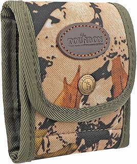 Tourbon Camouflage Rifle Cartridge Bullet Holder Case with Belt Loop Ammo Shell Pouch 10 Round - TOURBON