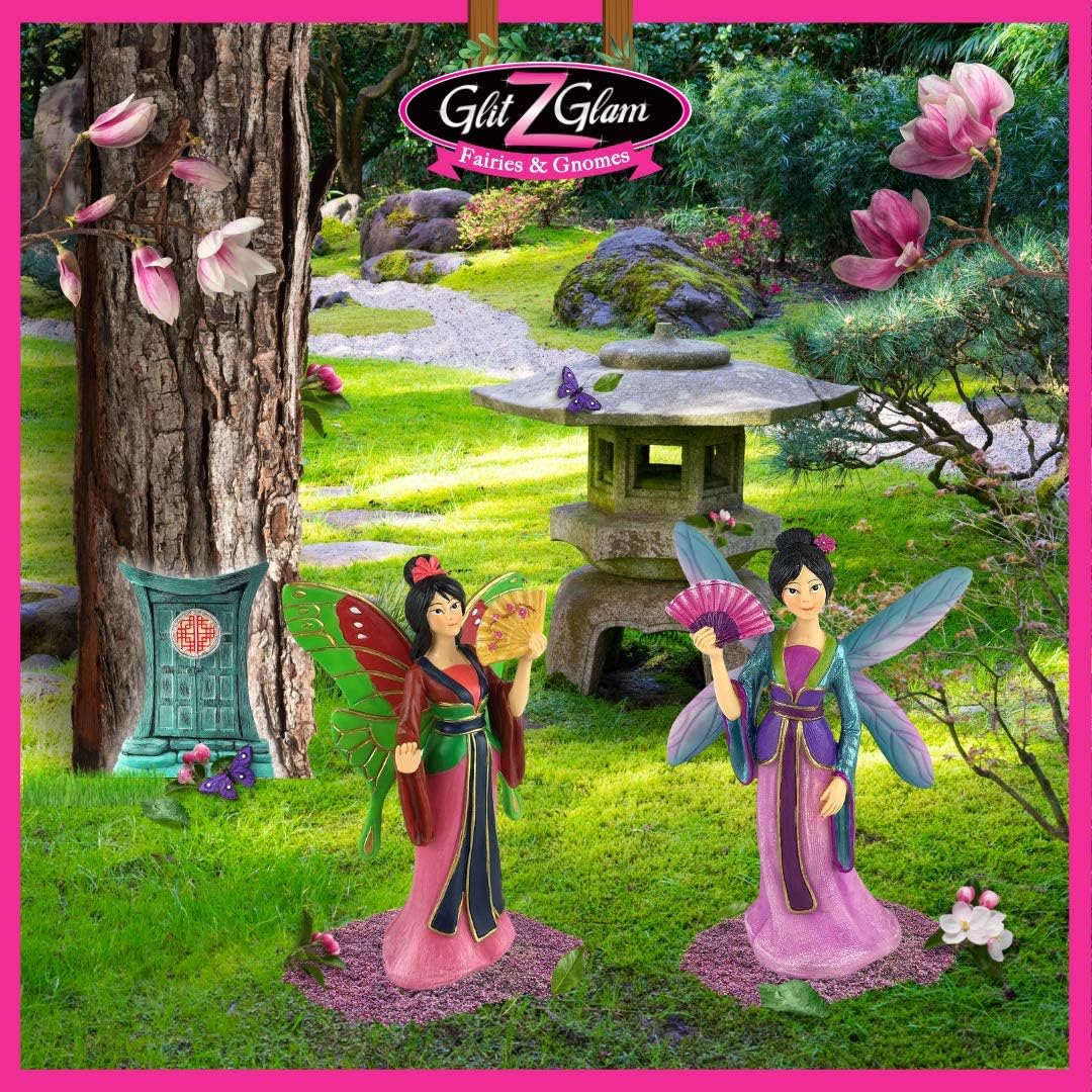 GlitZGlam Fairy Kai The Beautiful Asia Miniature Fairy for Your Fairy Garden/Miniature Garden