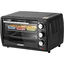 Steinborg  Mini Oven 13 Litre Crumb Tray Top and Bottom Heat 1200 Watt Mini Oven with Timer Small Oven for Camping or Household Freestanding Continuous Temperature Control up to 230  C