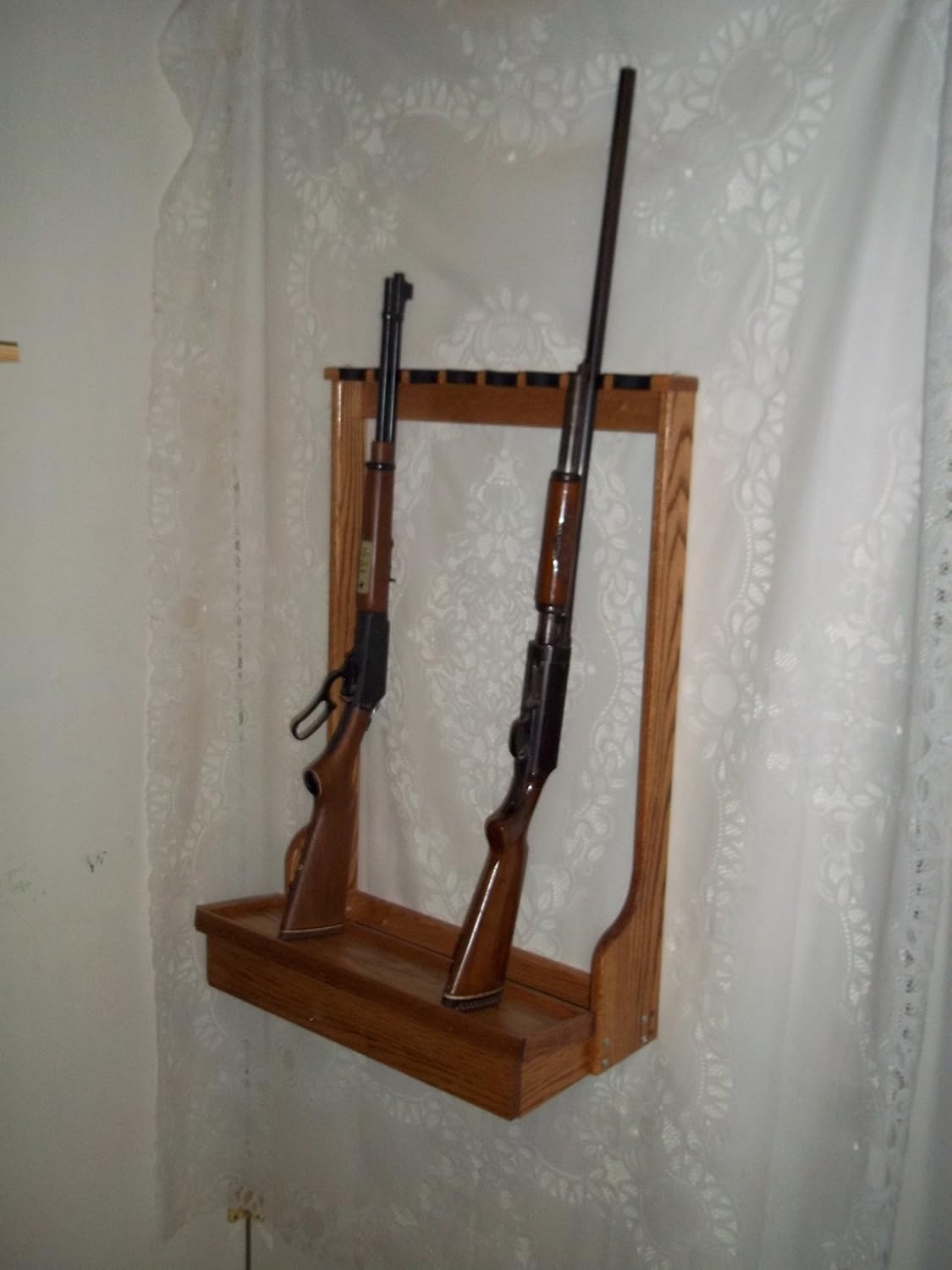 handmade 8 Gun Vertical Wall Rack