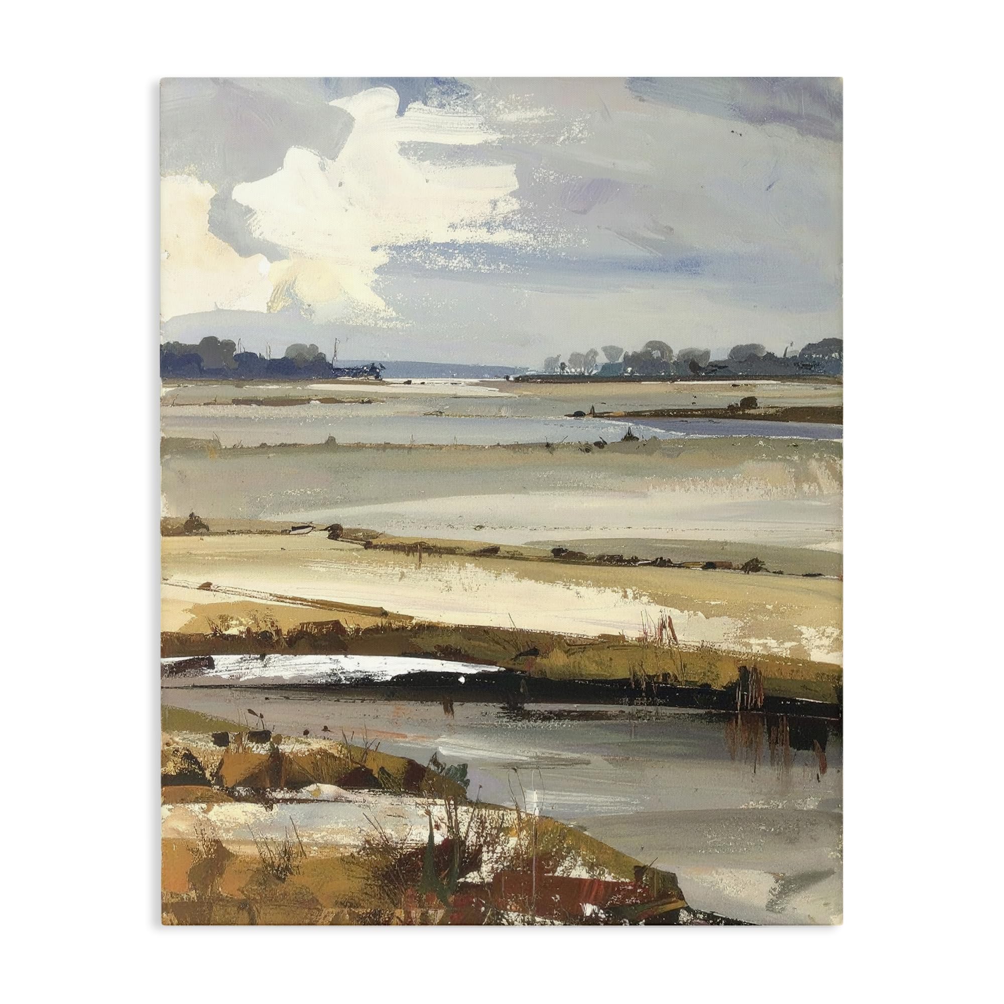 Stupell Industries Unframed 'Earthy Distant Horizon'| Canvas Art