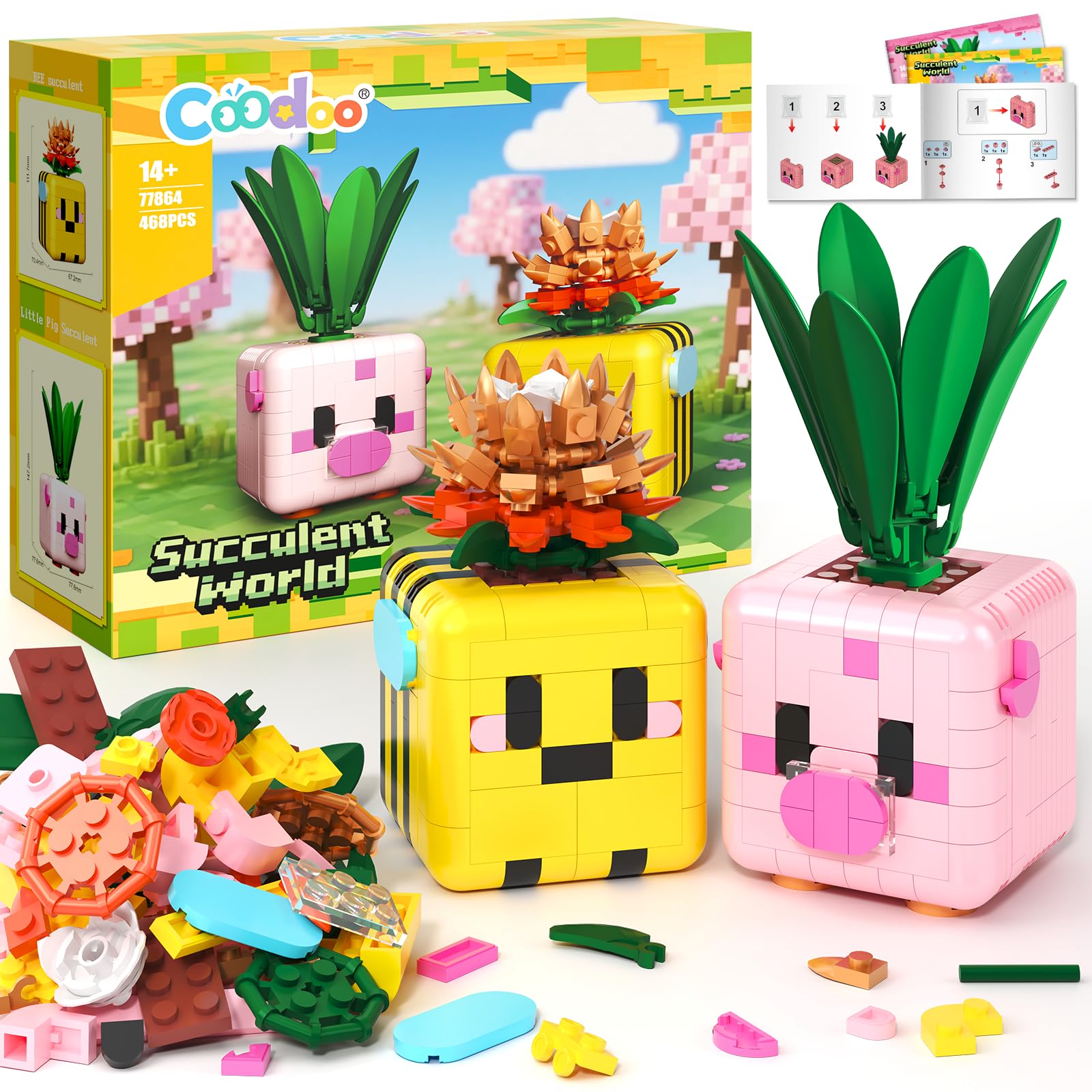 Botanicals Plants Building Blocks Toy, Compatible with Lego Botanicals