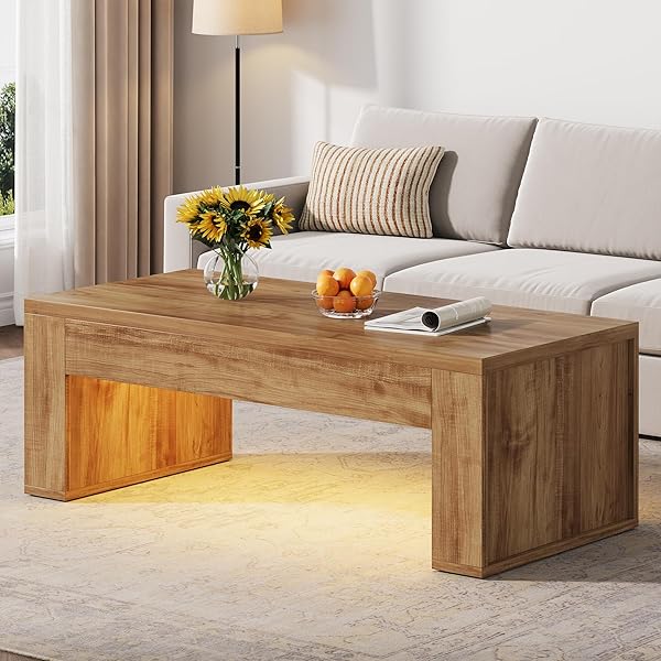 Modern Farmhouse Table with LED Glow