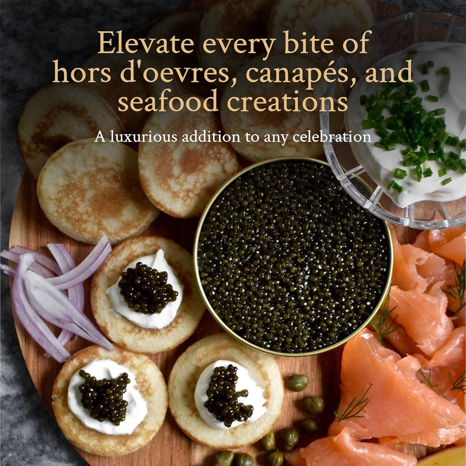 PETRUSCO American Paddlefish Caviar - Sustainably Wild Caught Ohio River Spoonbill Roe - Mild, Buttery & Earthy Gourmet Delicacy (1oz)