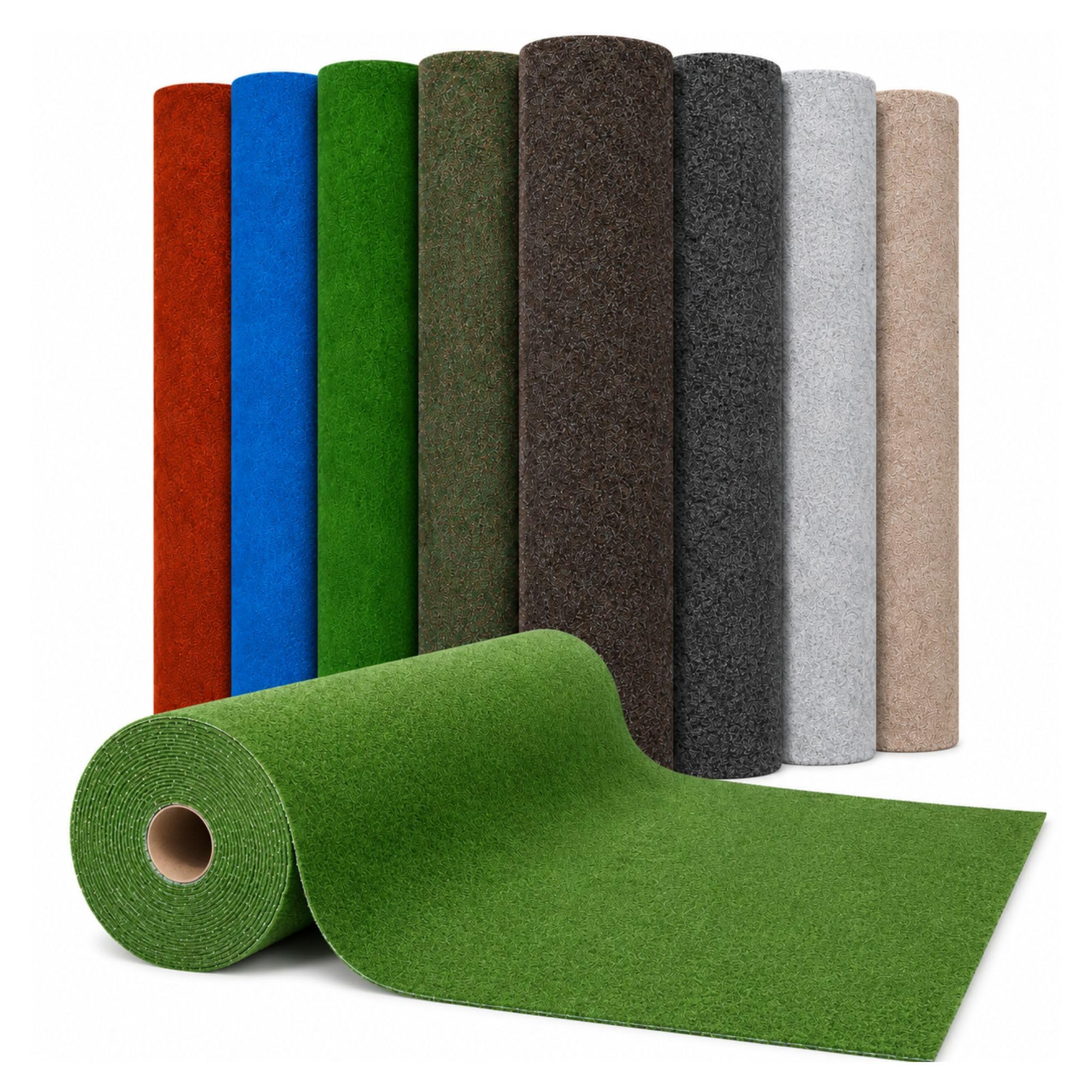 Tappeto per Prato colorato Wunder Park | Tappeto da Balcone | Resistente e Resistente alle intemperie | Tappeto per Prato Artificiale per terrazza, Tempo Libero | Outdoor (Blu, 100 x 400 cm)