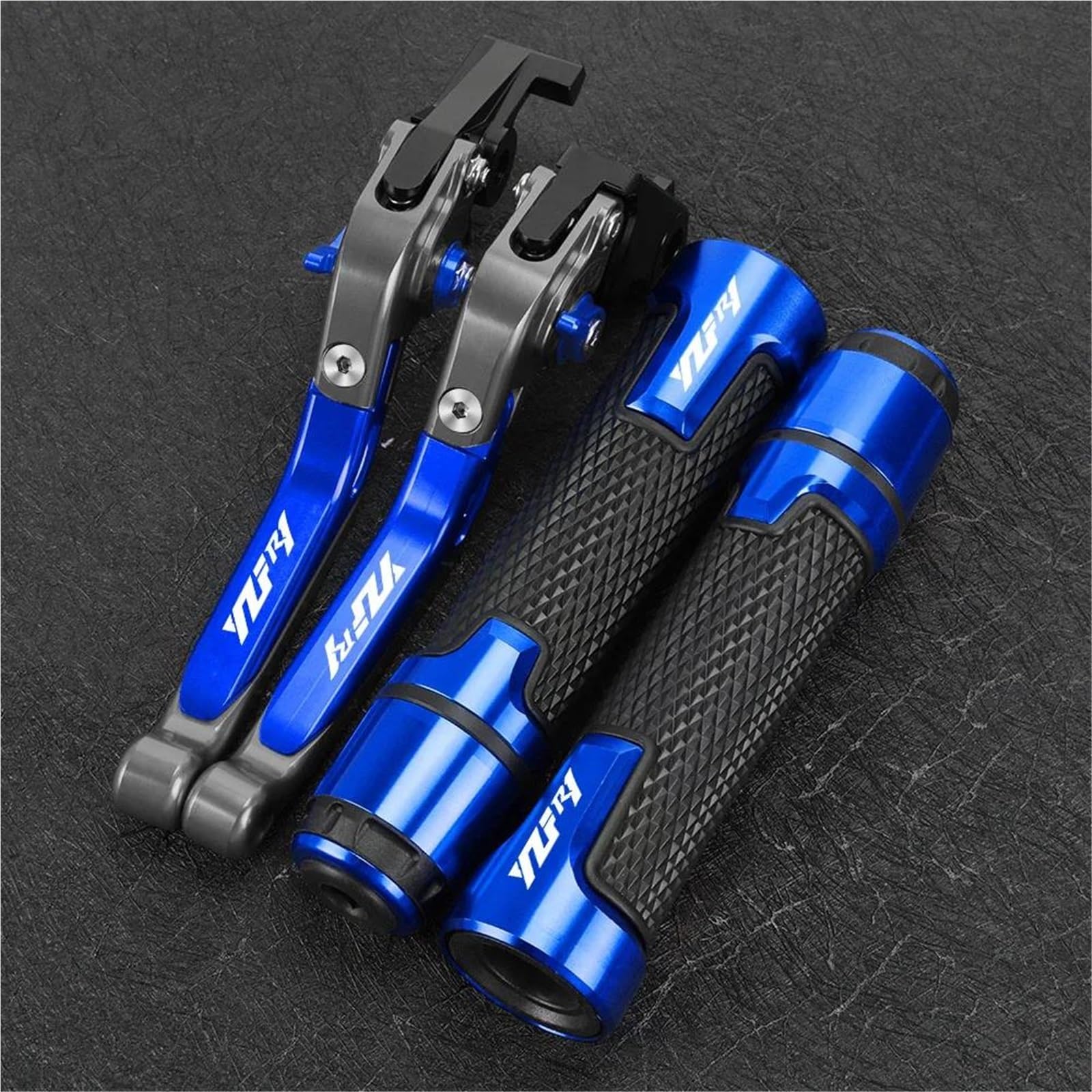 GQUIKGW Replace Motorcycle Brake Clutch Levers Handlebar Controls Enhanced Riding Experience for Y-AMAHA YZFR1 YZF R1 YZF-R1 1999-2003(Blue 5)