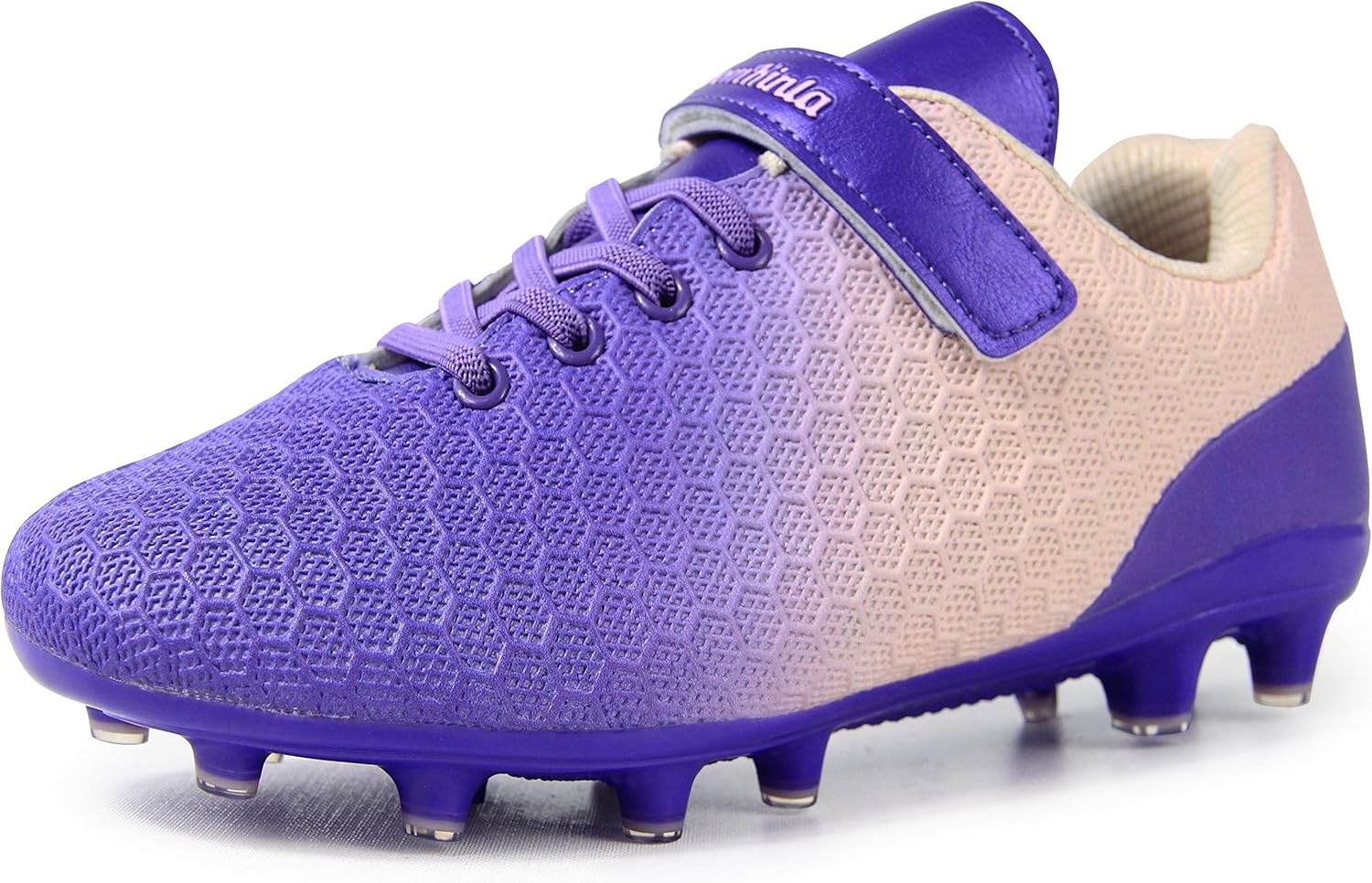 BomKinta Kids Soccer Cleats Firm Ground Athletic Outdoor Football Shoes