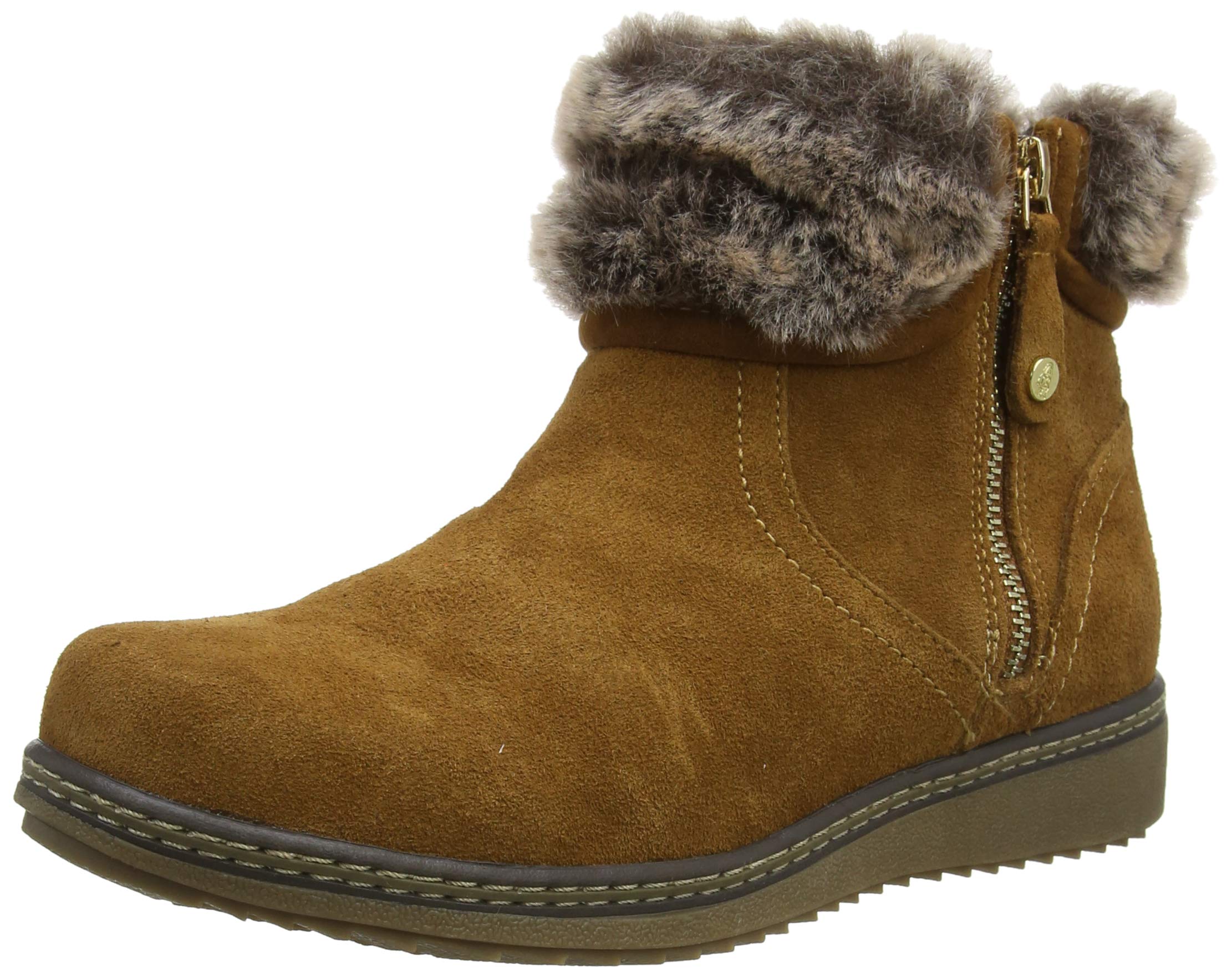 Hush Puppies PENNY Womens Suede Ankle Boot Tan