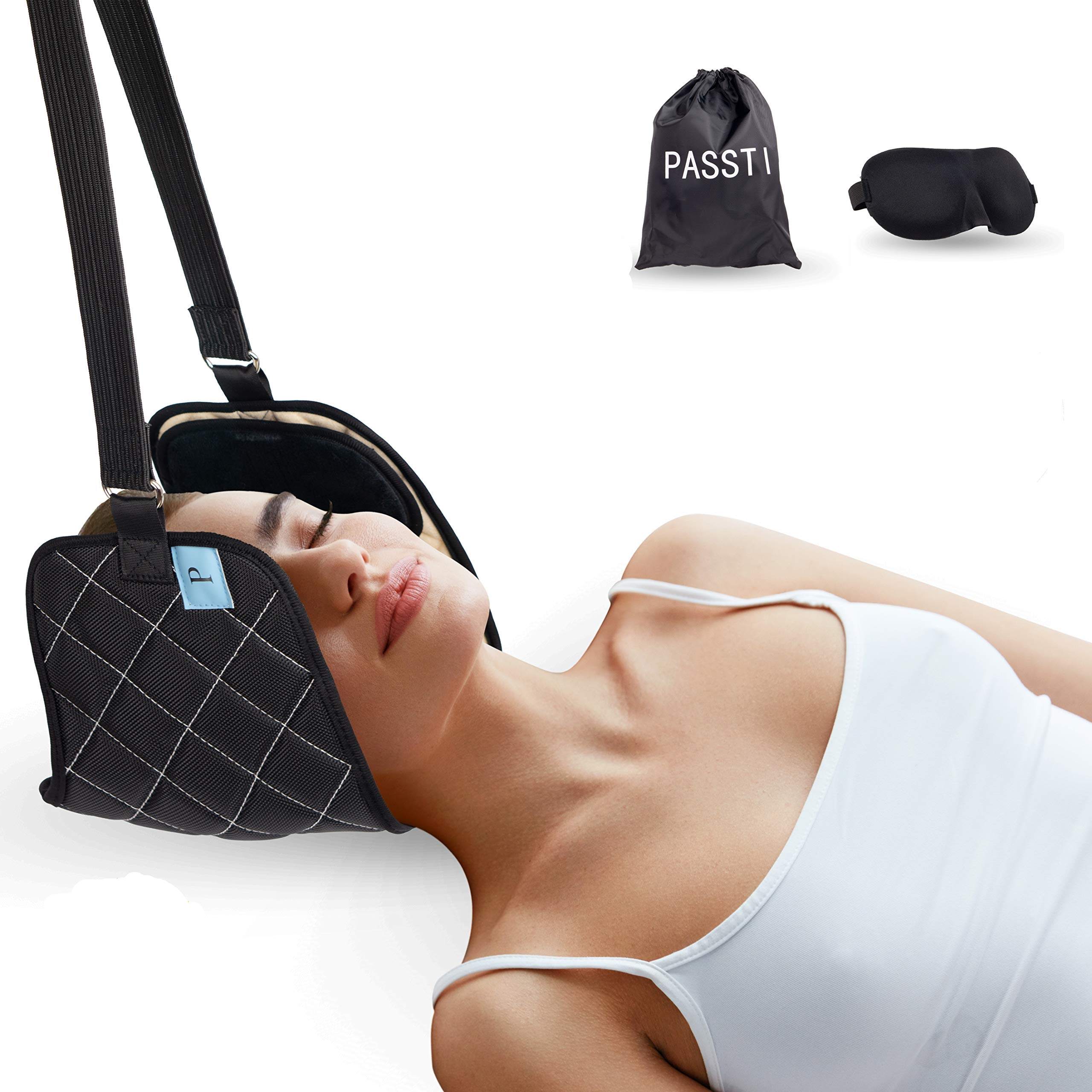 PASSTI Hals Hängematte zur Linderung von Nacken Schmerzen Nacken Hängematte für Verspannungen im Nacken-, Kopf-, Halsbereich-Hängematte für Nacken als Massagegerät Nacken Schulter Drogerie & Körperpflege