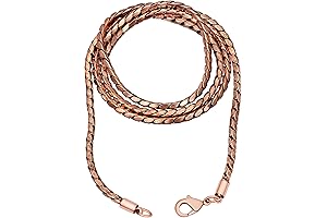 Midnight Rose Gold Snake Chain Necklace