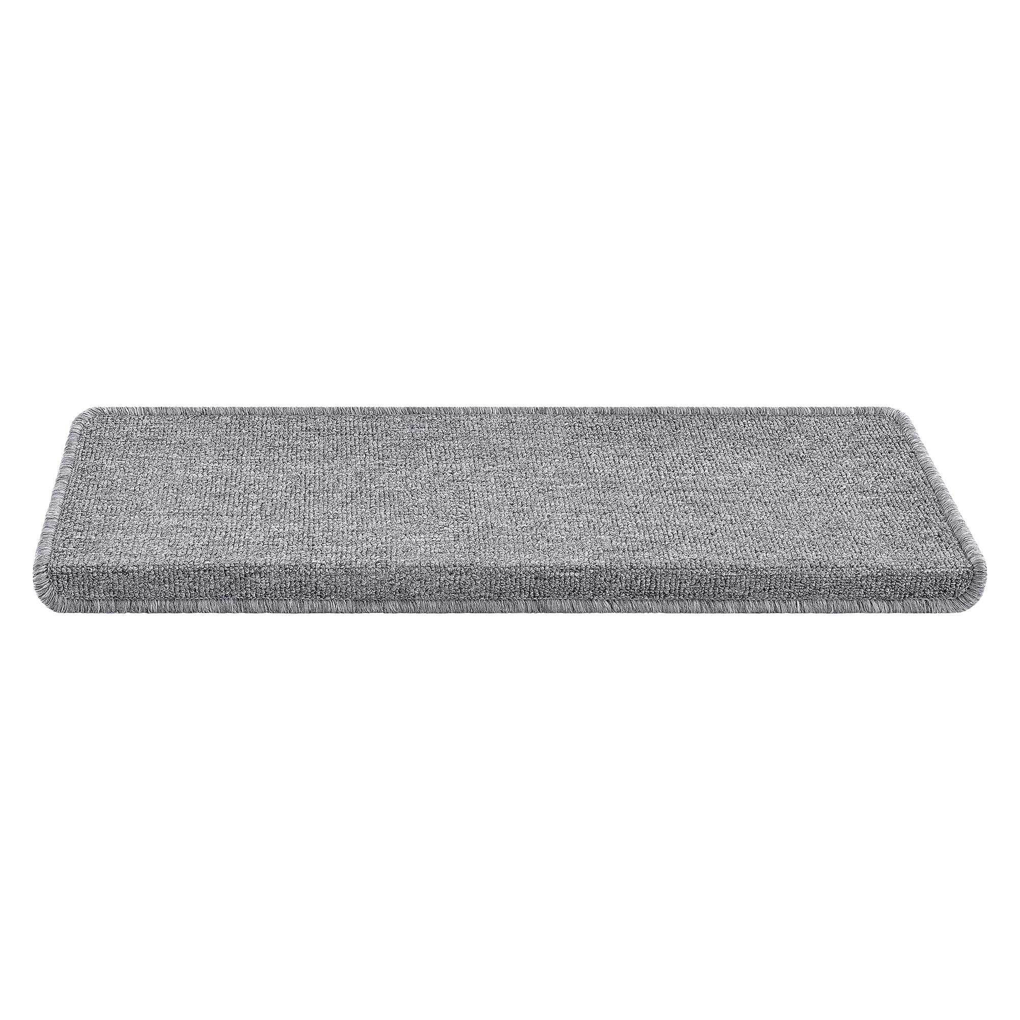 Mata na schody samoprzylepna zestaw 15 szt. jasnoszara 65 x 24 + 4 cm