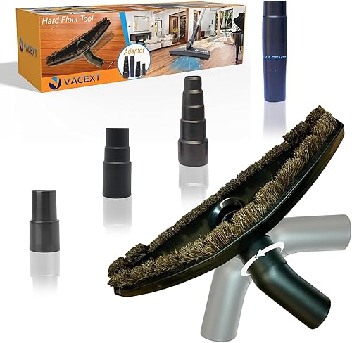Accesorio para suelo duro de crin para pisos de madera y baldosas más adaptador de manguera de vacío compatible con la mayoría de aspiradoras,