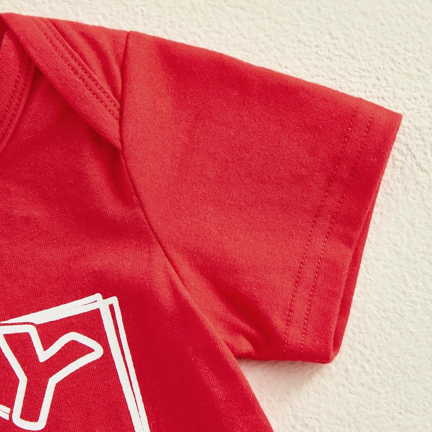 Newborn Baby Girl Baseball Outfit Short Sleeve Letters Print Romper Baseball Shorts Set Headband Summer Clothes - Image 5