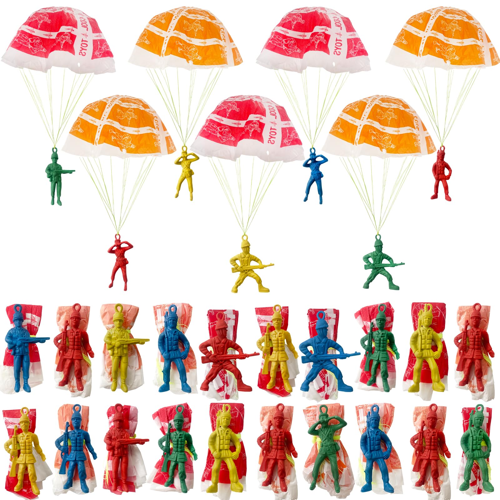 Amazon.com: OJYUDD 50 PCS Parachute Toy,Mini Paratroopers Army