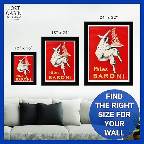 Miniatura 6 de Lost Cabin Pates Baroni de Leonetto Cappiello  Impresión en marco biselado negro  Reproducción de pintura de obras de arte finas  Regalo de póster