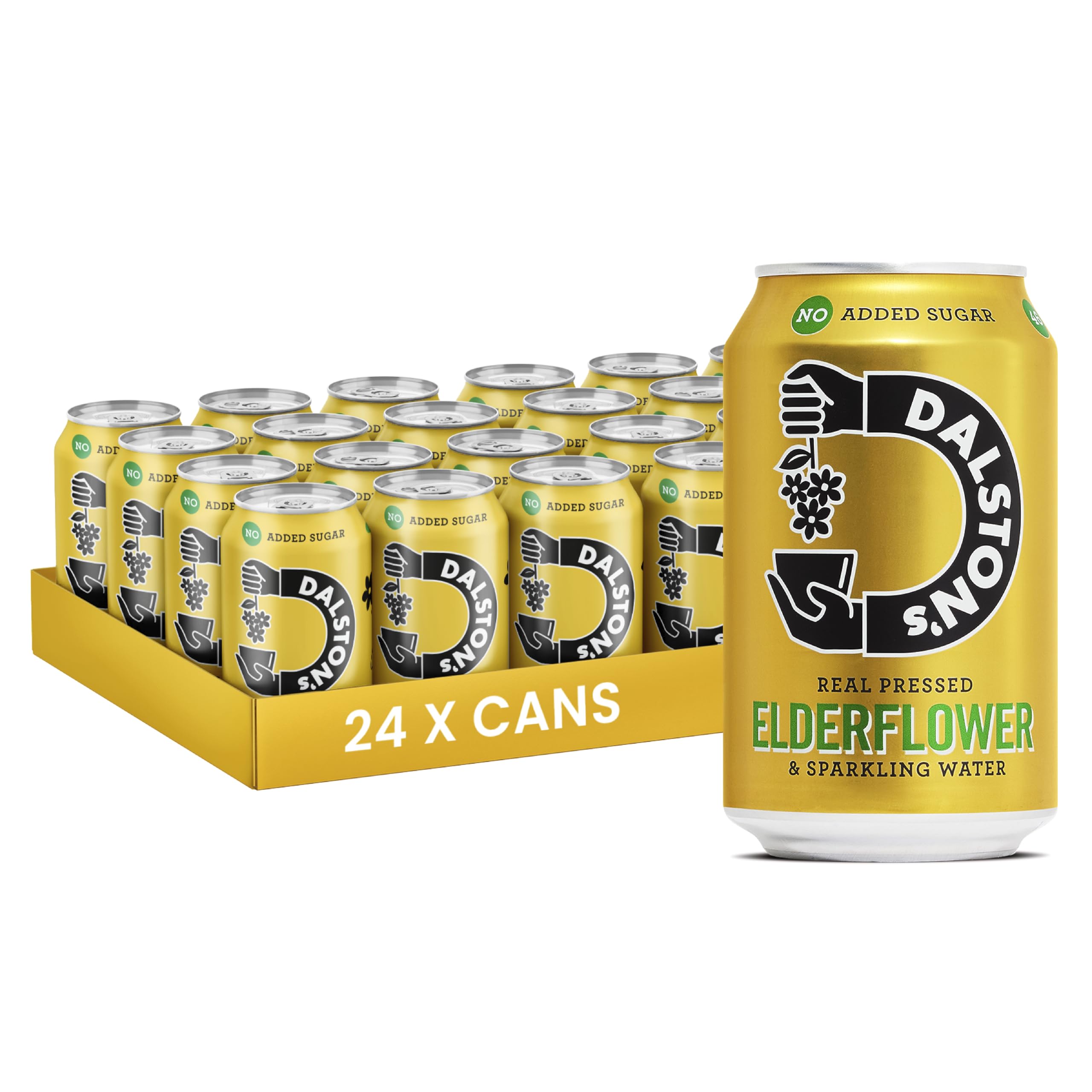 Dalston's Elderflower Soda 330ml Can [Pack of 24]