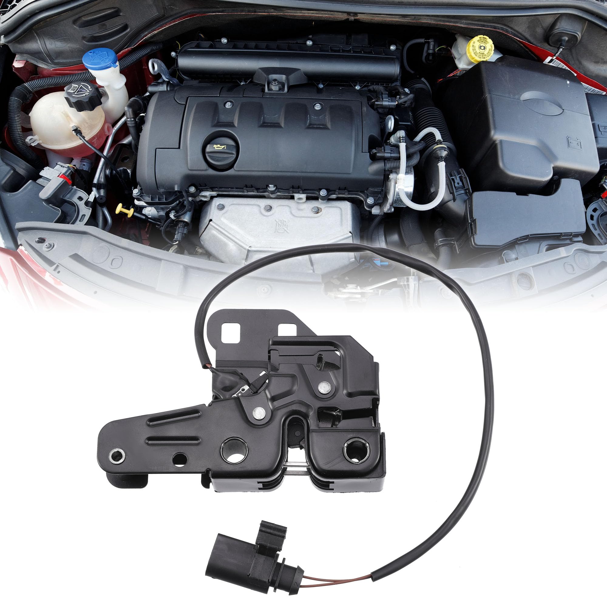 X AUTOHAUX Motor Capó Pestillo Para Audi A4 2002-2009 1pc Negro | Para Audi S4/RS4 2004-2009, OE:8E0-823-509-D,8E0-823-509-A,8E0-823-509-B,8E0-823-509-C, Material:Plástico