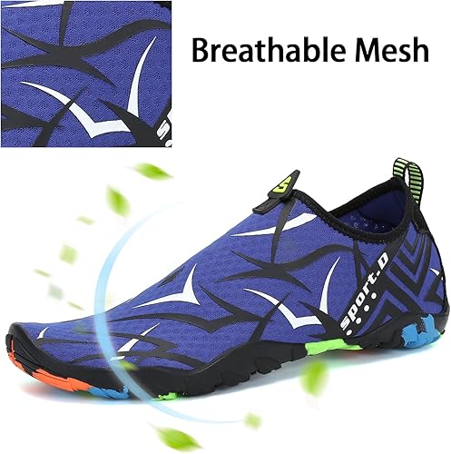 Miniatura 2 de Zapatos de agua para hombre y mujer, zapatos acuáticos descalzos, de secado rápido, para playa, natación, buceo, kayak, surf, deportes acuáticos